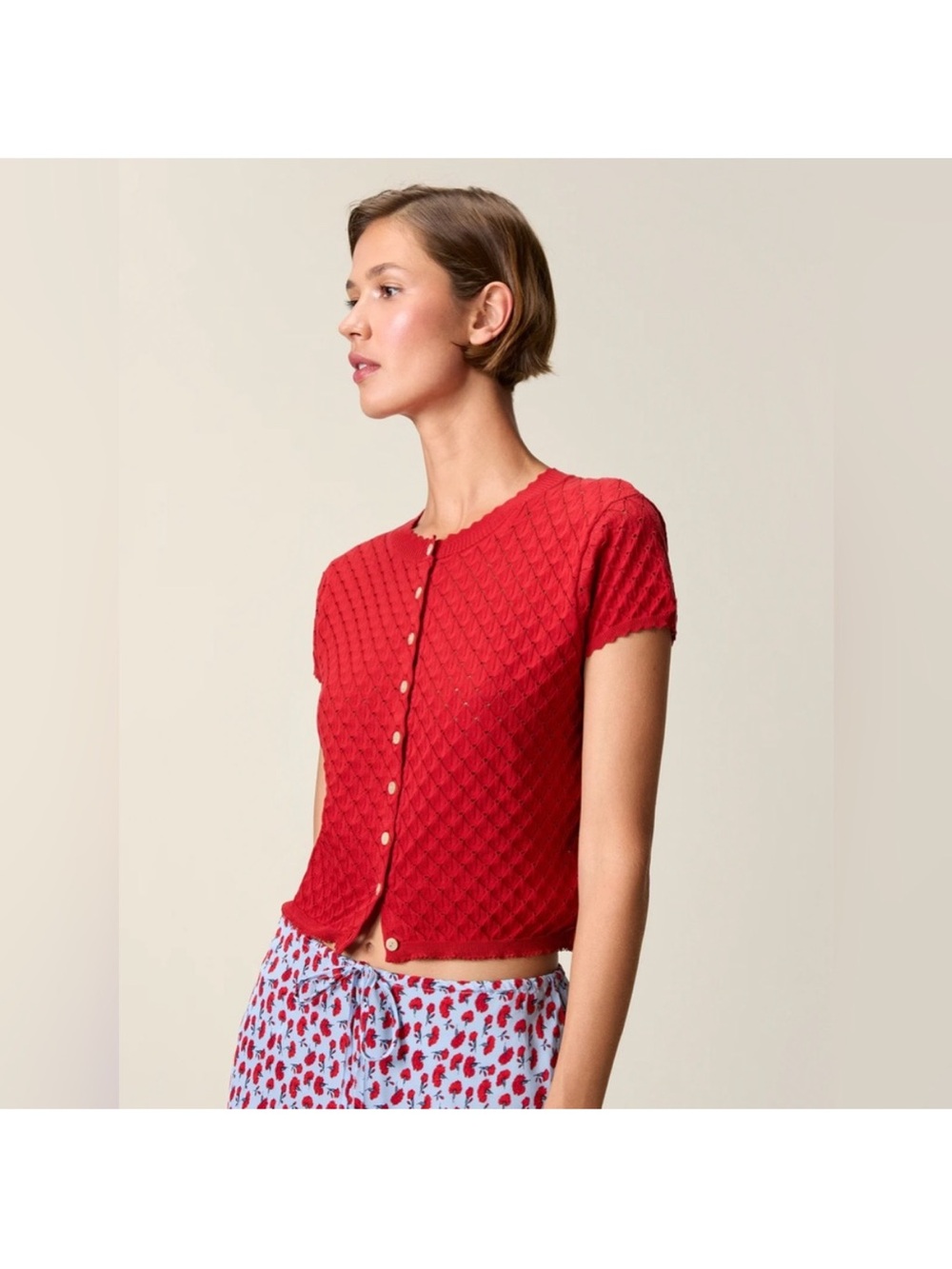 Rouje X J.Crew Ballade short-sleeve cardigan